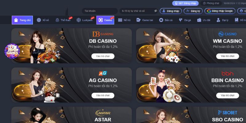 Live casino là hình thức chơi bài trực tuyến với người chia bài thật